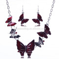 2015 nouveau design collier papillon chaud ensemble accessoire femme